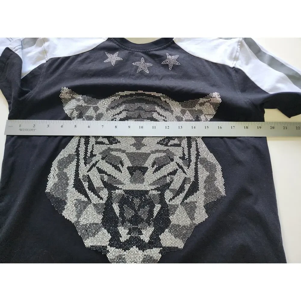 Hudson‎ Outerwear T-shirt Men's Small Rhinestone Tiger